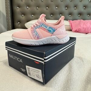 Nautica Pink Tie Dye Toddler Sneakers Lightweight Slip-On Design